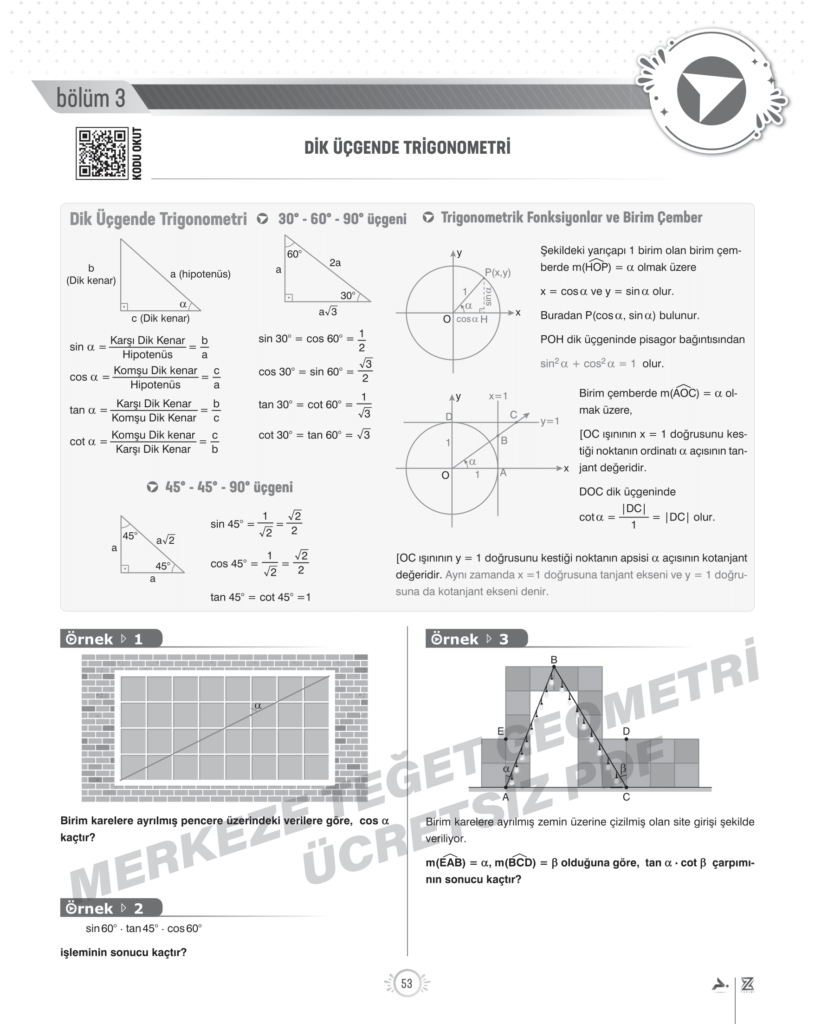 ücgenler-dik-ucgende-trigonometri-konu-anlatimı