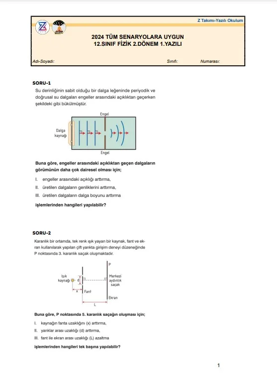 12.sınıf-fizik-2.dönem-1.yazılı-örnek