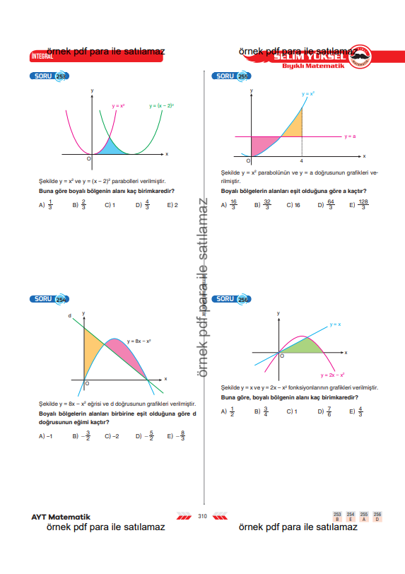 ayt-matematik-integral-alan-hesabı-7-konu-anlatimi