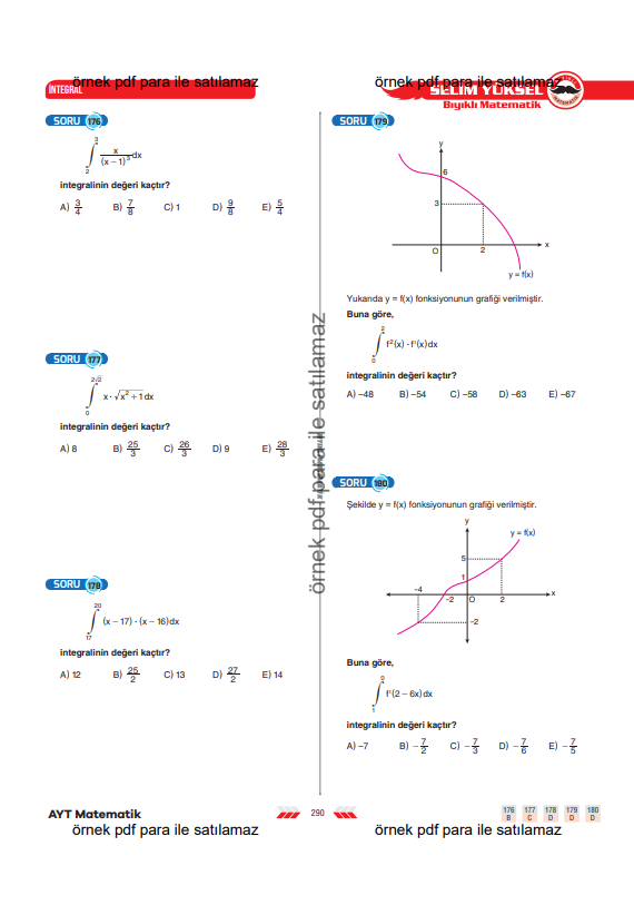 ayt-matematik-integral-belirli-integral-değişken-değiştirme-1-konu-anlatimi