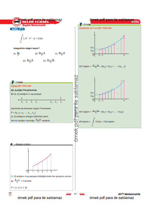 ayt-matematik-integral-riemann-toplamı-konu-anlatimi