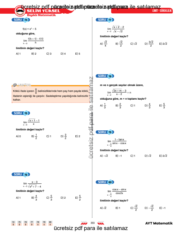 ayt-matematik-limit-limit-özellikleri-6-konu-anlatimi