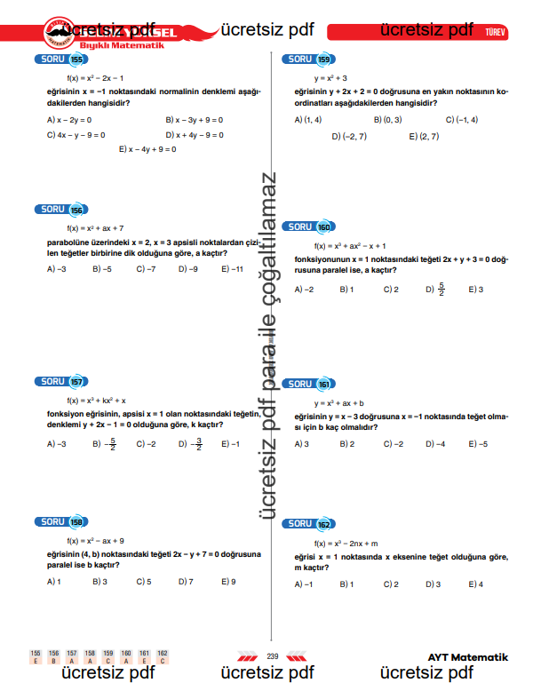 ayt-matematik-türev-türevin-geometrik-yorumu-2-konu-anlatimi