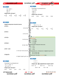 ayt-matematik-türev-zincir-kuralı-konu-anlatimi