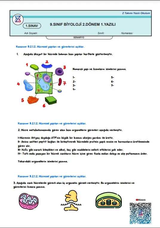 9.sınıf-biyoloji-2.dönem-1.yazılı-örneği