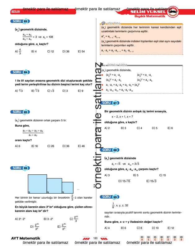 ayt-matematik-diziler-geometrik-dizi-2-konu-anlatimi