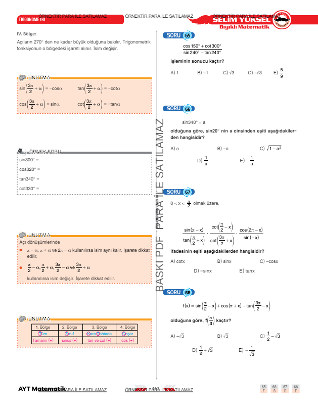 ayt-matematik-trigonometri-geniş-açıların-trigonometrik-oranı-2-konu-anlatimi