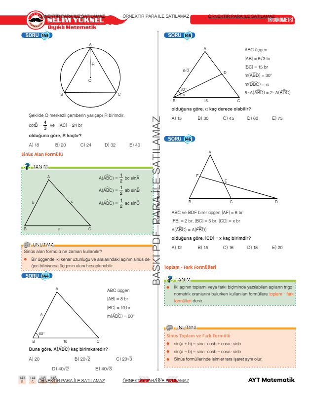 ayt-matematik-trigonometri-toplam-fark-formülleri-1-konu-anlatimi