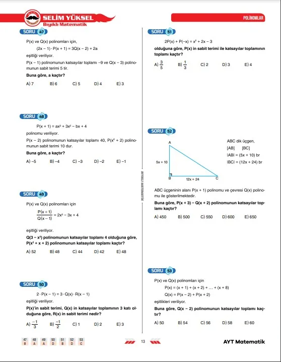 polinomlar-soru-çözümü