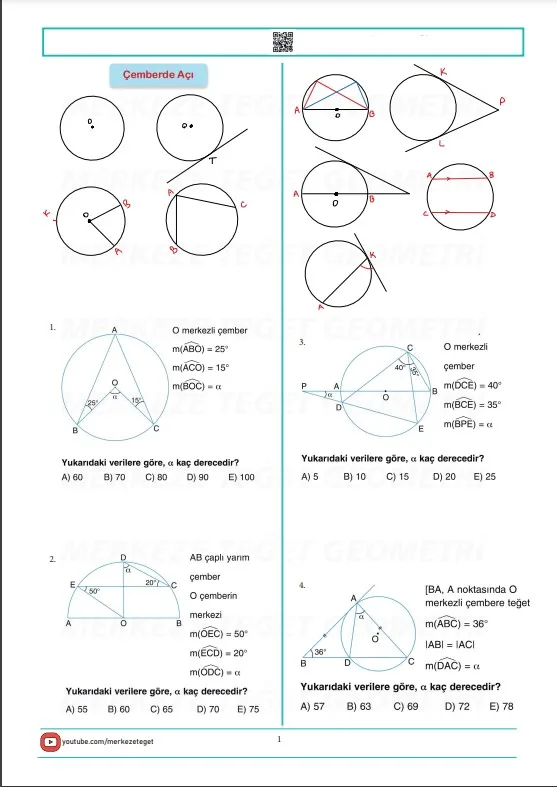 çember-ve-daire-konu-anlatımı