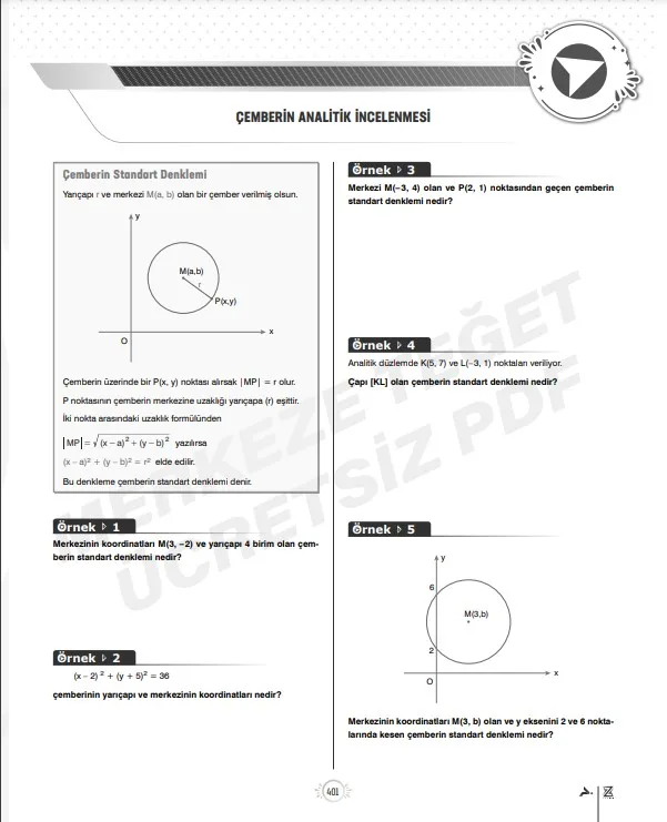 çemberin-analitiği-soru-çözümü