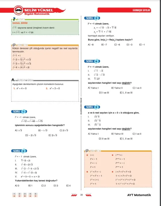 karmaşık-sayılar-soru-çözümü