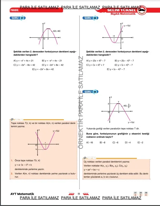 parabol-soru-çözümü