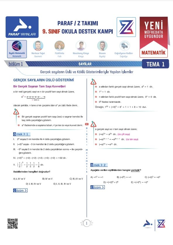 9.sinif-matematik-yeni-müfredat-üslü-ve-köklü-sayilar