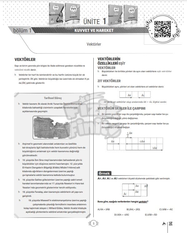 vektoerler-ayt-fizik-soru-cozumu